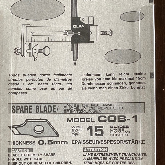 OLFA Compass Cutter Model CMP-1 - Picture 7 of 7
